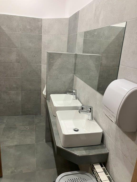 Wyremontowane pomieszczenie sanitarne w remizie OSP Gorzów.