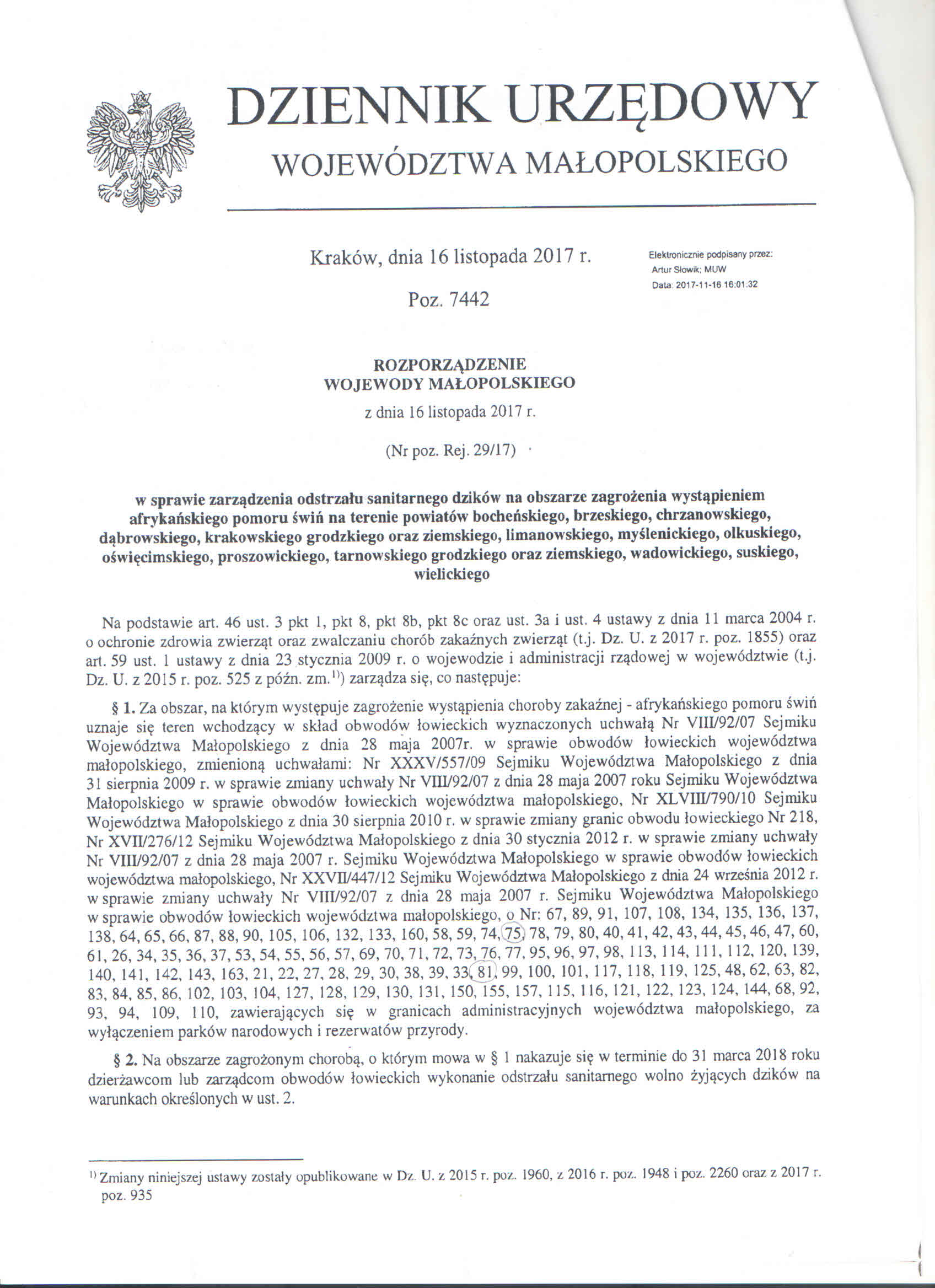 skan rozporządzenia