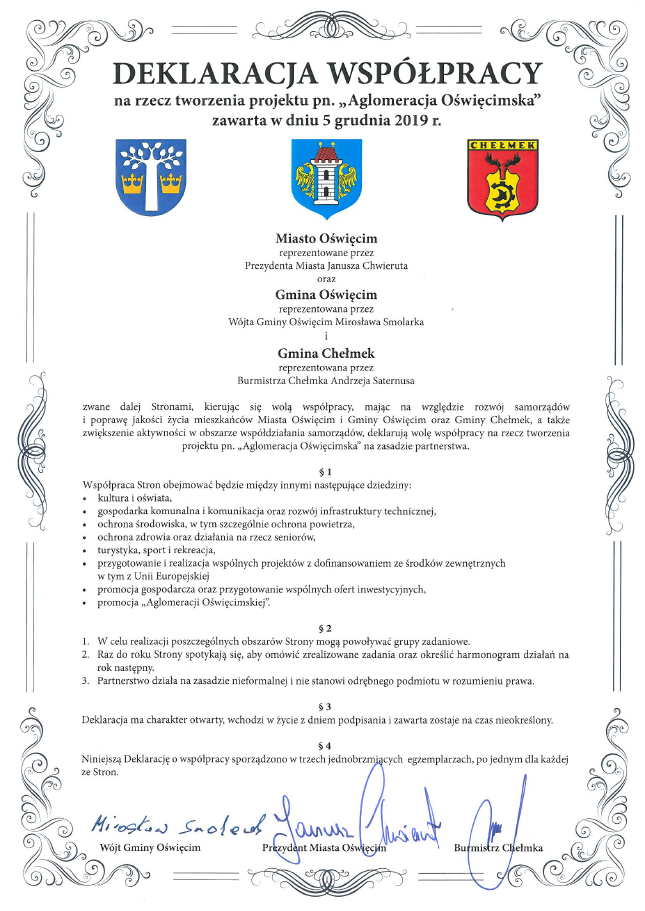 Treść deklaracji