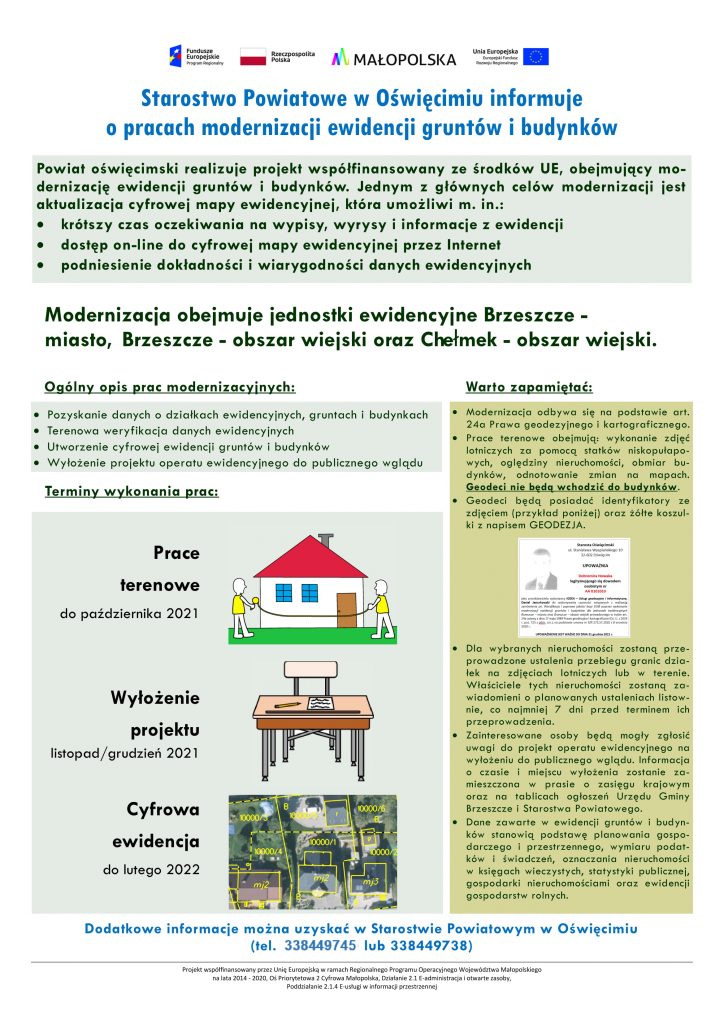 PlakatInformacyjnyModernizacjaBrzeszczeChełmeknowe 1 724x1024
