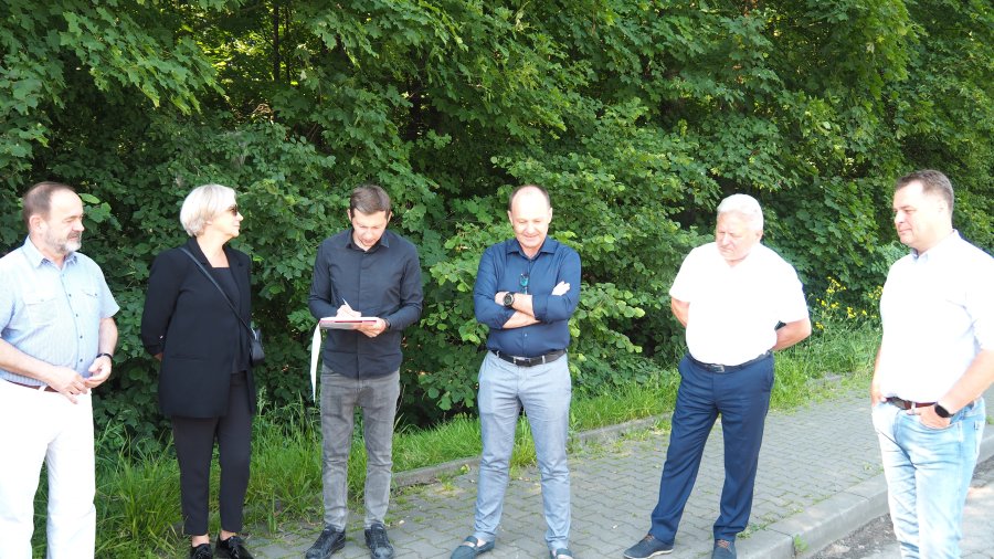 Odbiór przebudowanej ul. Nadwiślańskiej w Bobrku.