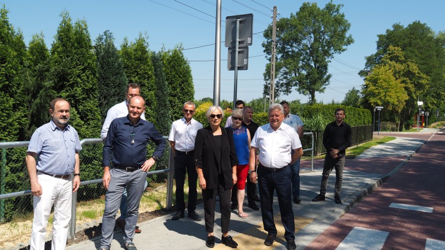 Odbiór przebudowanej ul. Nadwiślańskiej w Bobrku.