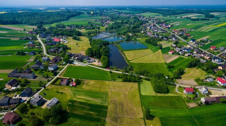 Polanka Wielka z lotu ptaka.