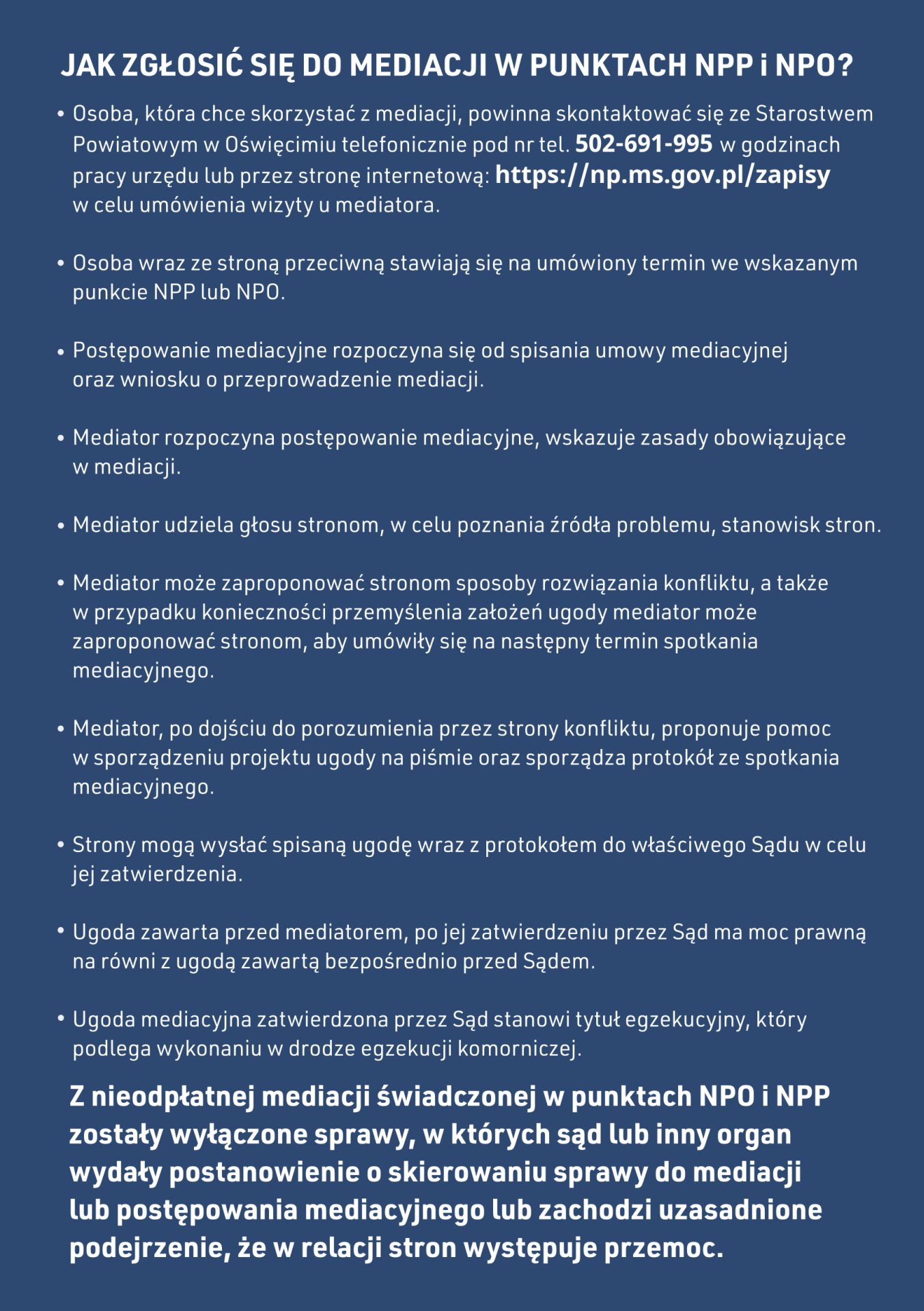 Mediacja3 powiat oświęcimski