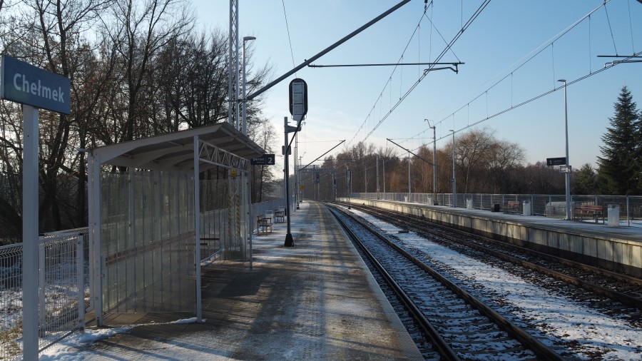 Zmodernizowana linia kolejowa nr 93 w Chełmku.