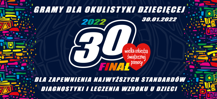 Logotyp 30. Finału Wielkiej Orkiestry Świątecznej Pomocy.