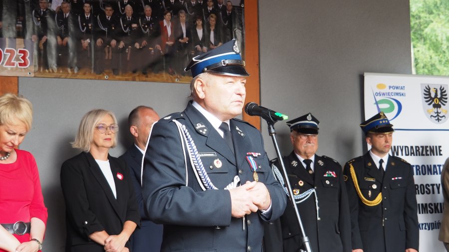 Burmistrz Chełmka Andrzej Saternus.