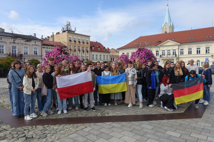 Uczestnicy projektu w Oświęcimiu.