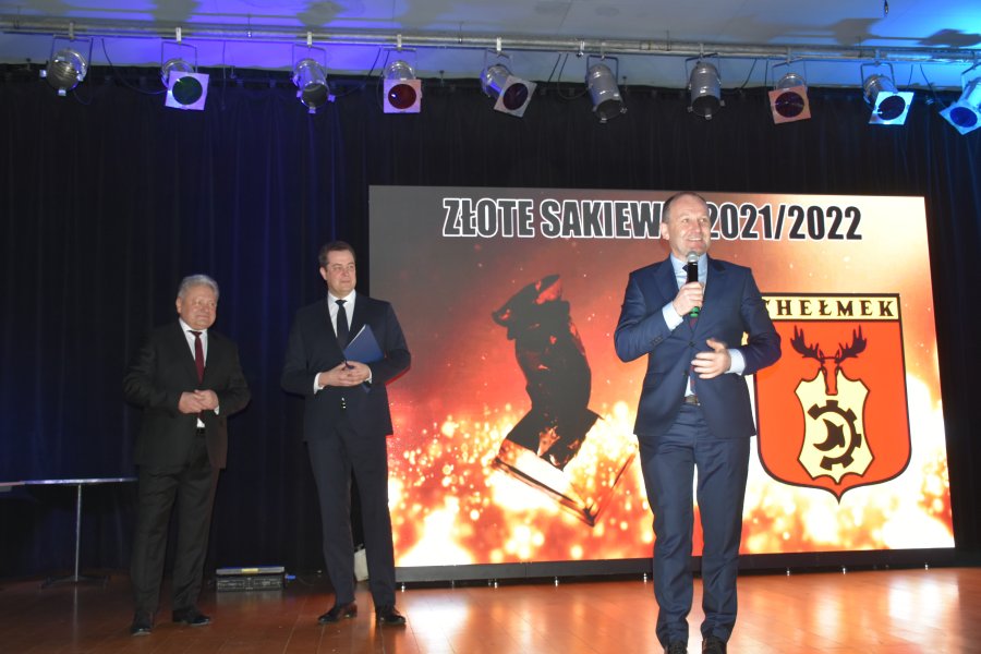 Poseł za Sejm RP Pan Marek Sowa podczas gali Złote Sakiewki 2021/2022.