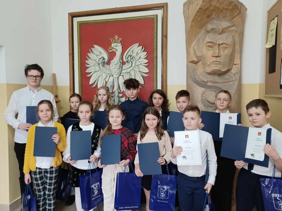 Stypendyści SZS nr 1 w Chełmku.