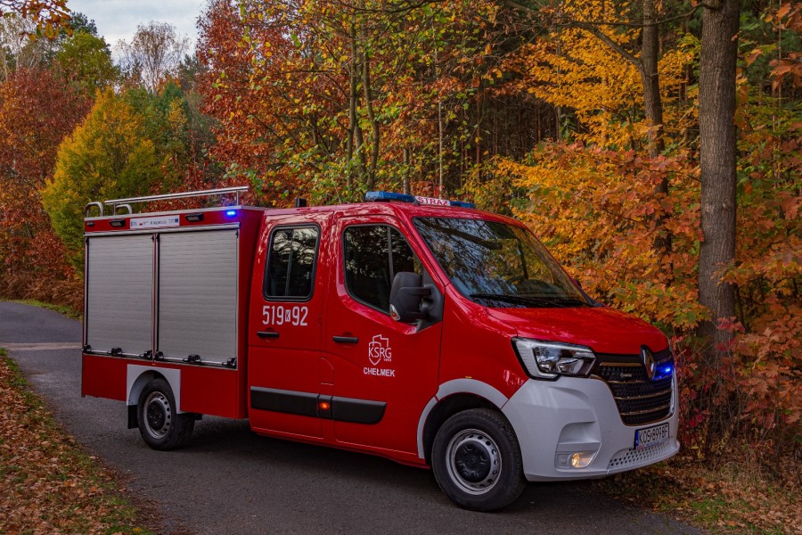 Nowy samochód zakupiony dla OSP w Chełmku.