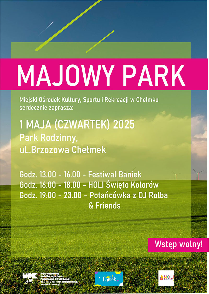 Plakat Majowy park