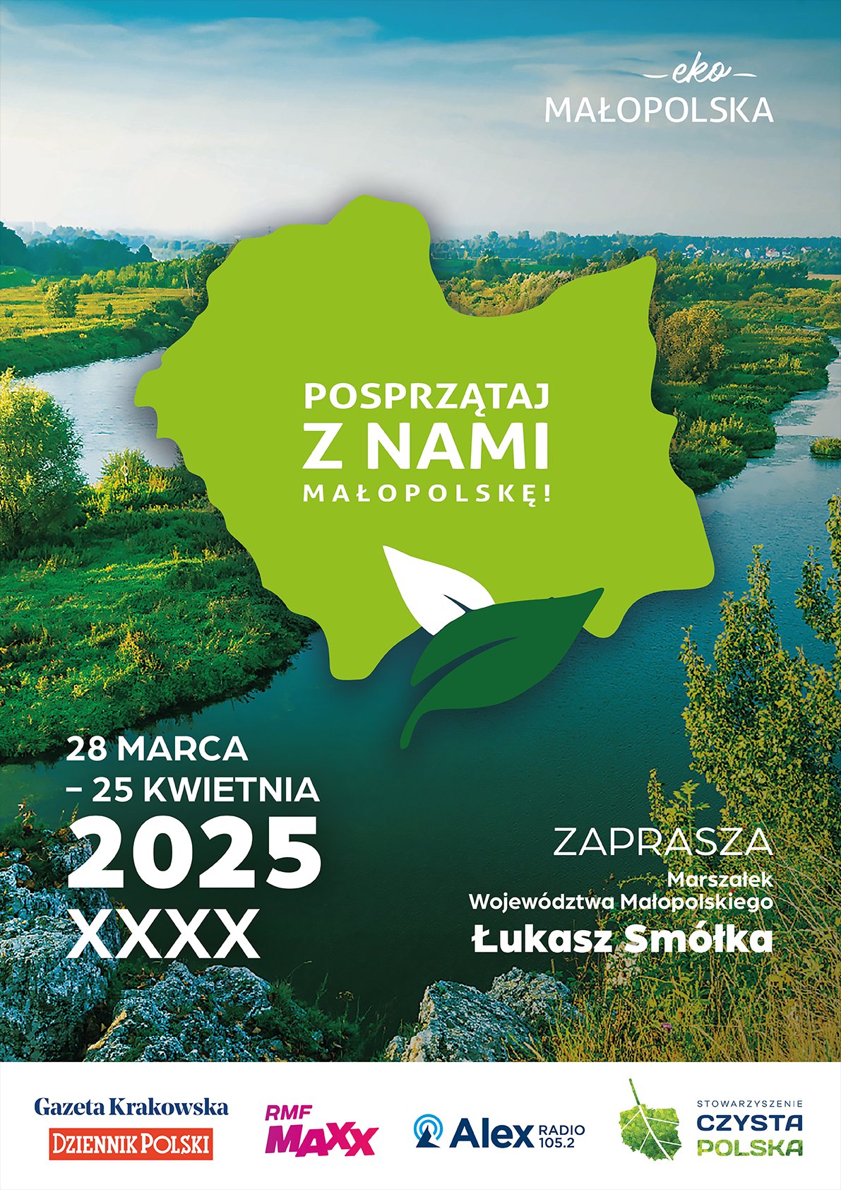 Posprzątaj z nami Małopolskę plakat.