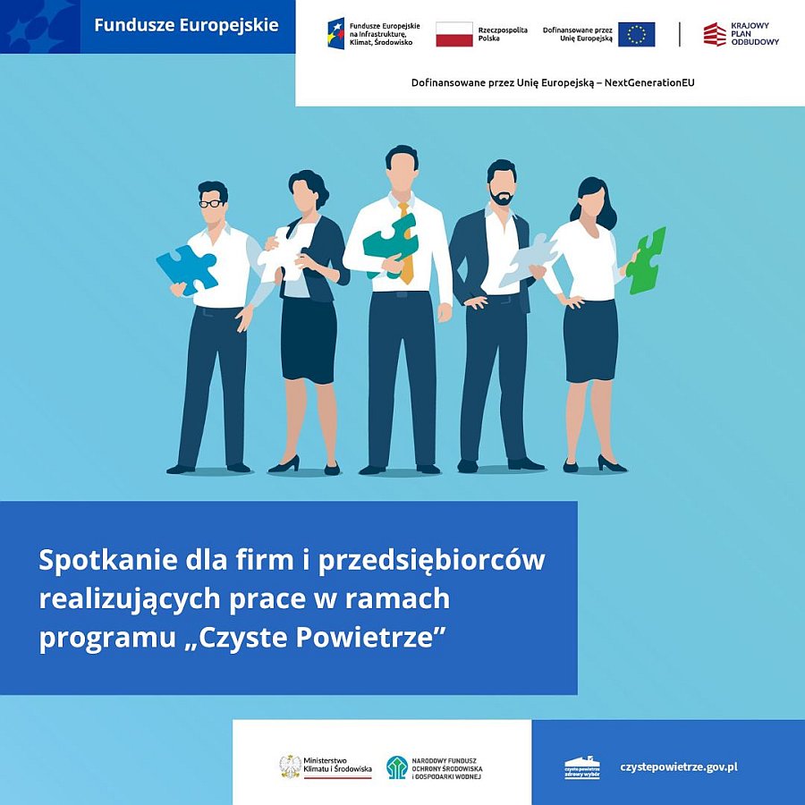 Grafika spotkanie z wykonawcami prac w programie
