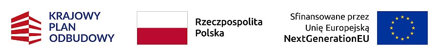 Logotyp Krajowego Programu Odbudowy.