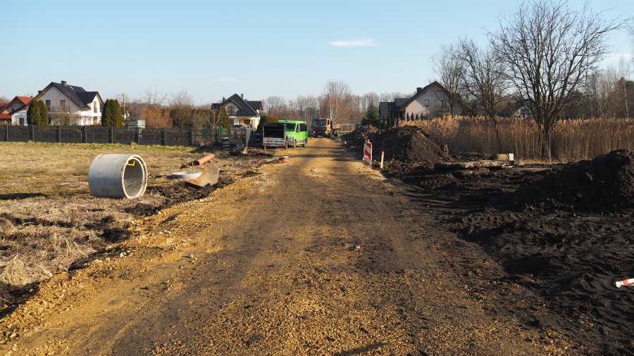 Remont drogi bocznej od ul. Kościuszki w Chełmku.