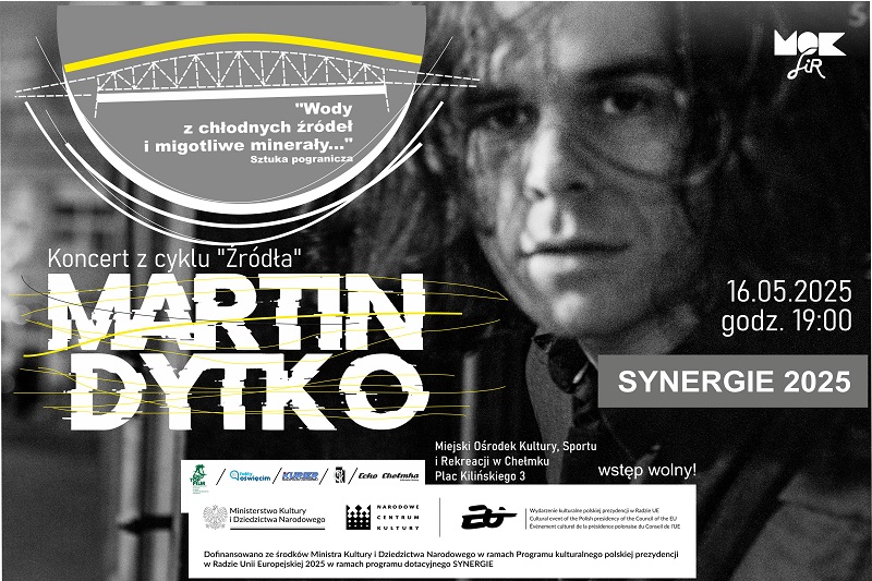 Baner trzeciego koncertu z cyklu „Źródła”, w wykonaniu Martina Dytko.