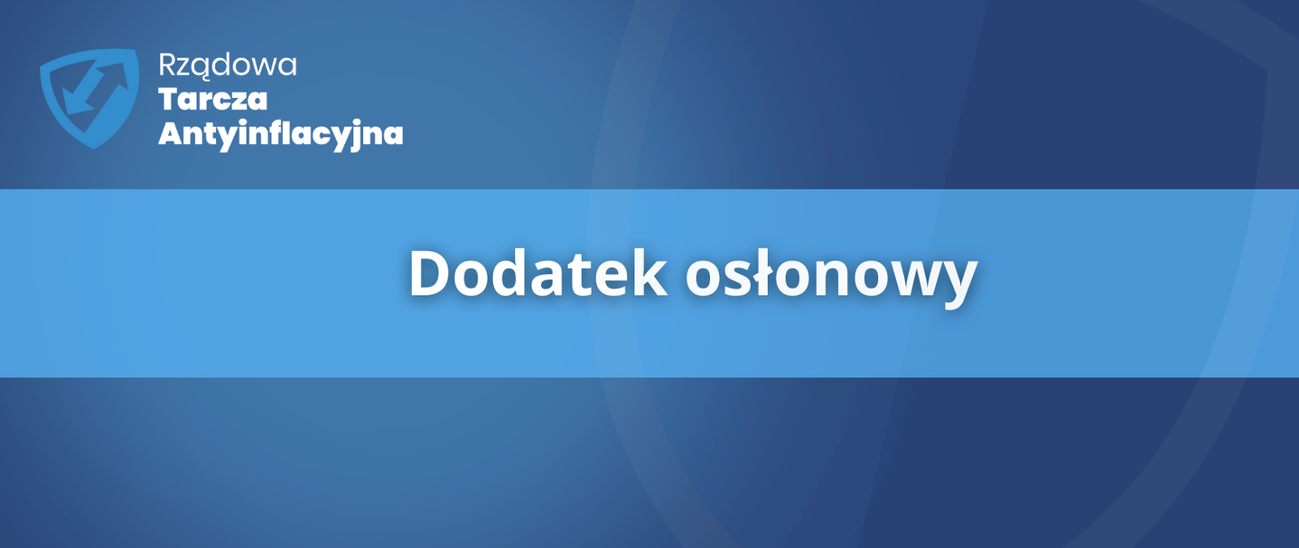 baner - z napisem dodatek osłonowy