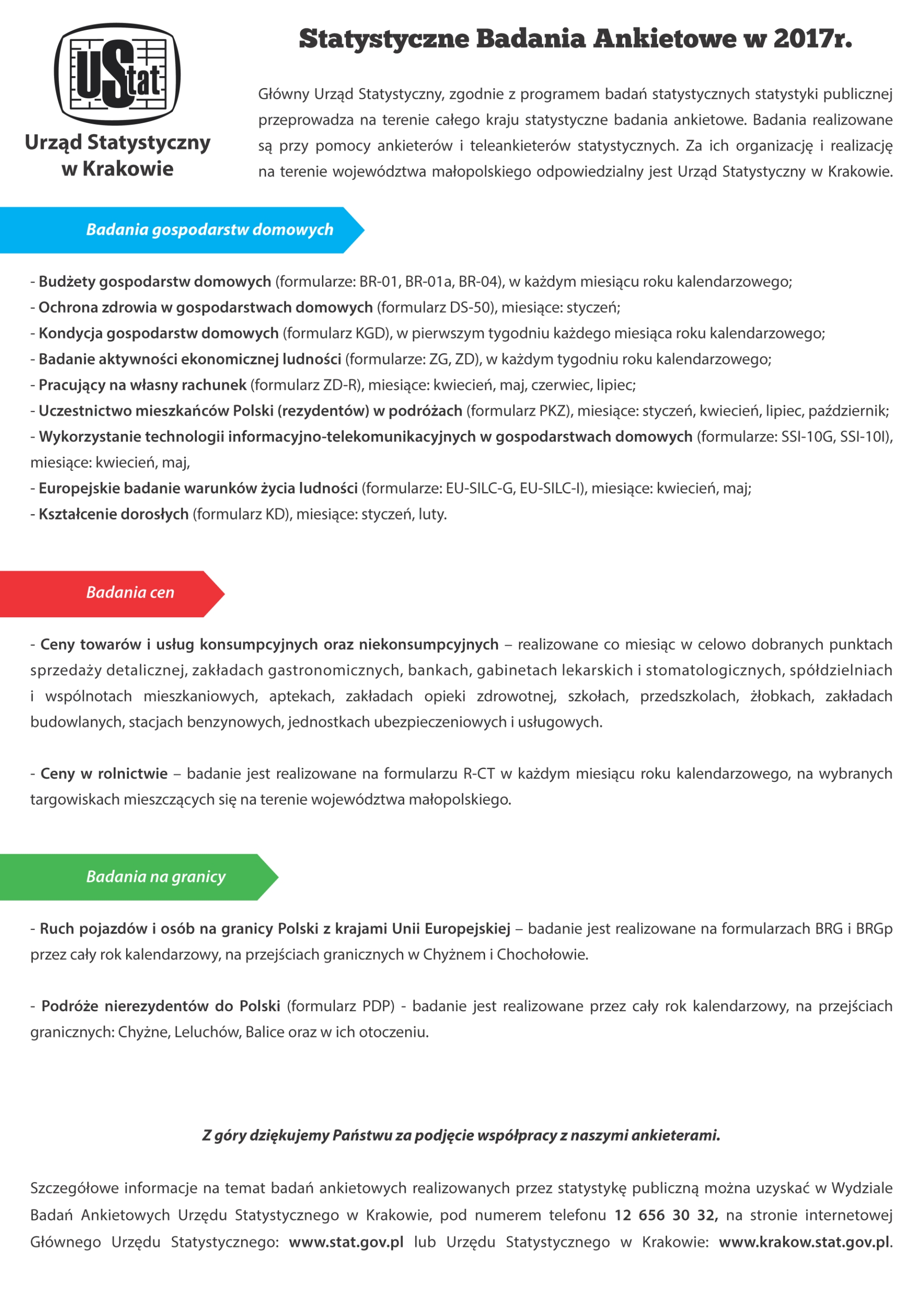 Statystyczne Badania Ankietowe w 2017r