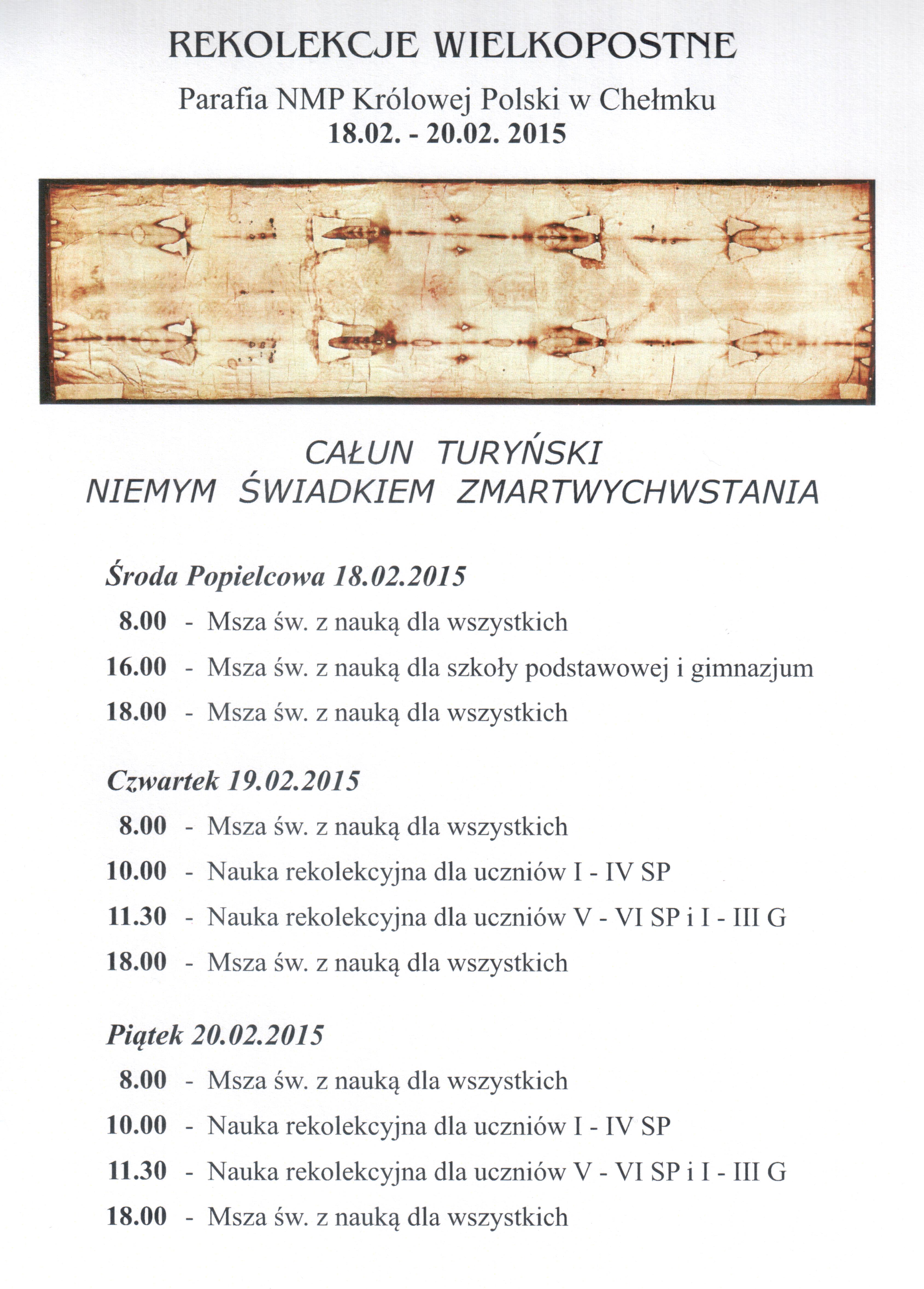 całun turyński - program